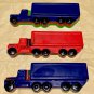 Large Semi-Truck Tractor Trailer Layered Blue-Red Orange-Yellow Green Coloring Crayon Birthday