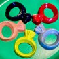 Set Five Big Jewelry Ring Coloring Crayons For Kids Birthday-Christmas Party Gift-Gold Box