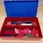 Set 20 Bricks Rectangle Square Coloring Crayons In Brick Box Container-Red Box-Multiple Colors-Sizes