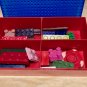 Set 20 Bricks Rectangle Square Coloring Crayons In Brick Box Container-Red Box-Multiple Colors-Sizes
