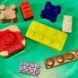 Set 20 Bricks Multiple Coloring Crayons In Brick Storage Box-Blue Box Birthday