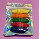 Set Five Crawly Earth Worms Coloring Crayons-Insects-Bugs Birthday Party Gift
