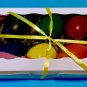 Set Six Large Egg-Shaped Coloring Crayons For Child's Easy Gripping-Red-Blue