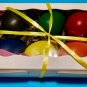 Set Six Large Egg-Shaped Coloring Crayons For Child's Easy Gripping-Red-Blue
