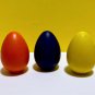 Set Six Large Egg-Shaped Coloring Crayons For Child's Easy Gripping-Red-Blue