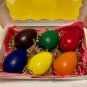 Set Six Large Egg-Shaped Coloring Crayons For Child's Easy Gripping-Red-Blue