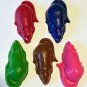 Set Five Rat Rodent-Mouse Coloring Crayons For Kids Birthday Party Or Gift SC-Brown