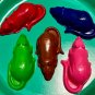 Set Five Rat Rodent-Mouse Coloring Crayons For Kids Birthday Party Or Gift SC-Brown