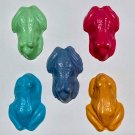 Set Five Frog Amphibian Coloring Crayons Birthday Party Or Any Gift-Light Blue Light Purple SC