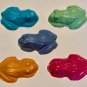Set Five Frog Amphibian Coloring Crayons Birthday Party Or Any Gift-Light Blue Light Purple SC