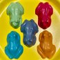 Set Five Frog Amphibian Coloring Crayons Birthday Party Or Any Gift-Light Blue Light Purple SC