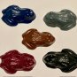 Set Five Frog Coloring Crayons-Amphibian Nature-SD Birthday Party Gift-Brown Gray
