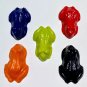 Set Five Frog Coloring Crayons Birthday Party Gift-Amphibians SE-Cerulean Indigo