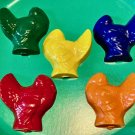 Set Turkey Bird Crayons In Jar-Birthday Party Gift Animal Farm