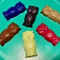 Set Six Owl Coloring Crayons-Fowl-Birds-Hawks-Birthday Party Gift