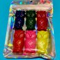 Set Six Owl Coloring Crayons-Fowl-Birds-Hawks-Birthday Party Gift