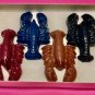 Set Four Large Lobster Crayfish Coloring Crayons-Ocean-Shrimp Birthday Party Brown Red Violet SD