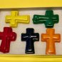 Set Five Big Cross Coloring Crayons In Gift Box-Great Easter Or Birthday Gift