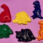 Set Six Large Dinosaur Coloring Crayons In Reusable Jar-Pick Your Color Set