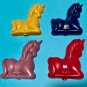 Set Four Big Unicorn Horse Coloring Crayons-Easy Grip Birthday Or Any Gift