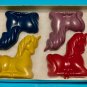 Set Four Big Unicorn Horse Coloring Crayons-Easy Grip Birthday Or Any Gift