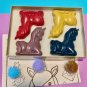 Set Four Big Unicorn Horse Coloring Crayons-Easy Grip Birthday Or Any Gift
