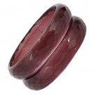 2 PCS T Purple Color Party wear crystal bangle for women and girrls