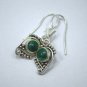 Impressive 925 Sterling Silver, Green Color Natural Malachite Gemstone Earrings