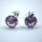Natural Amethyst Stud Earrings 925 Sterling Silver, Purple Amethyst, Brand New Natural Amethyst Stud Earrings 925 Sterling Silver, Purple Amethyst, Brand New