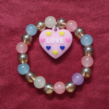 Aesthetic free size multi color Charm Bracelet For girls, made in India