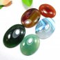 5 Pices Natural Beautiful Oval Shape Multi Color Onyx Gemstone