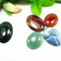 5 Pices Natural Beautiful Oval Shape Multi Color Onyx Gemstone