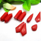 Red Coral Gemstone, Good Quality Cabochon Gemstone, 9 Pieces, Red Gemstone Red Coral Gemstone, Good Quality Cabochon Gemstone, 9 Pieces, Red Gemstone