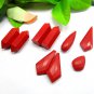 Red Coral Gemstone, Good Quality Cabochon Gemstone, 9 Pieces, Red Gemstone