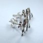 Silver Studs, handwork silver stud earrings, single pair, unisex silver earrings