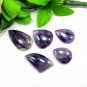 5 PCS Natural Purple Color Multi Shape Amethyst Jewelry Makiing Gemstone Lot