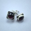 Genuine Garnet 925 silver stud earrings (1.3 cm) Beautiful Gift Jewelry Genuine Garnet 925 silver stud earrings (1.3 cm) Beautiful Gift Jewelry