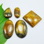 Natural Tiger's eye Crystal 5 Pieces Lot Wholesale Supply For Jewelry Making Gem