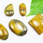 Natural Tiger's eye Crystal 5 Pieces Lot Wholesale Supply For Jewelry Making Gem