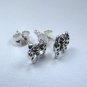 Butterfly Stud Earrings, 1.3 cm 925 Pure Solid Silver, Palin Earrings, For Girls