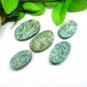 Natural Green Aventurine Cabochons Handmade Aventurine with Oval Shape 5 PCS