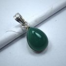 Genuine Green Onyx Gemstone Pendant, 925 Sterling Pure Solid Silver Gift Jewelry Genuine Green Onyx Gemstone Pendant, 925 Sterling Pure Solid Silver Gift Jewelry