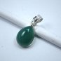 Genuine Green Onyx Gemstone Pendant, 925 Sterling Pure Solid Silver Gift Jewelry