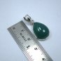 Genuine Green Onyx Gemstone Pendant, 925 Sterling Pure Solid Silver Gift Jewelry