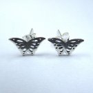 Pair of 925 solid sterling silver Butterfly Design Stud Earrings For Girls