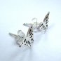 Pair of 925 solid sterling silver Butterfly Design Stud Earrings For Girls