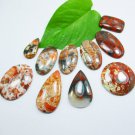 10 Piece Natural Multi Shape POPPY JASPER GEMSTONE Lot For Jewelry Making 10 Piece Natural Multi Shape POPPY JASPER GEMSTONE Lot For Jewelry Making