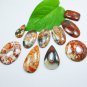 10 Piece Natural Multi Shape POPPY JASPER GEMSTONE Lot For Jewelry Making