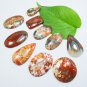 10 Piece Natural Multi Shape POPPY JASPER GEMSTONE Lot For Jewelry Making