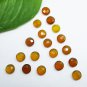Yellow Color Natural Citrine Gemstone Round Shape Jewelry Making 18 Pieces Lot